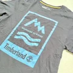 【Timberland】半袖プリントロゴTシャツ クルーネック L