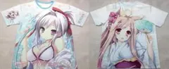 2枚セット 両面 フルグラフィックTシャツ フルカラー ゲーム 同人 コミケ 服