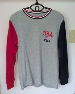 Polo Ralph Lauren USA刺繍長袖カットソー M