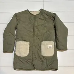 BEAMS:mini キルティングジャケット オリーブ