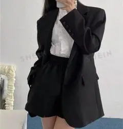 DAZY ラペルネック フロントボタン ブレザージャケット 秋服