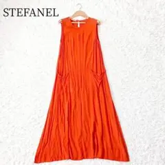 ステファネル STEFANEL ノースリーブマキシワンピース プルオーバー 34のサムネイル