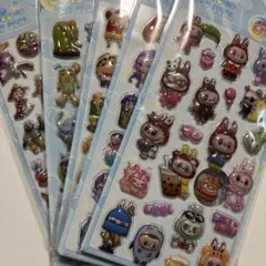 92☆ぷくぷくシール立体3D5枚セット