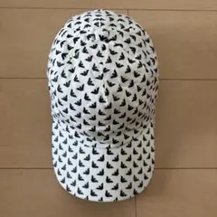 EMPORIO ARMANI 総柄ロゴ キャップ ホワイト ブラックのサムネイル