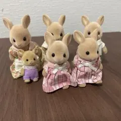 シルバニアファミリー ウサギファミリー 人形 6体セット