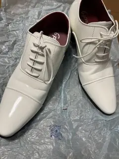 結婚式 メンズ シューズ ホワイト