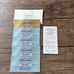 ゼビオホールディングス　株主優待 20% OFF 1枚・10% OFF4枚