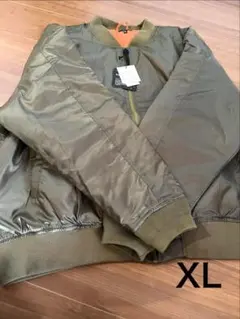 カーキ色 MA-1ジャケット XLサイズ