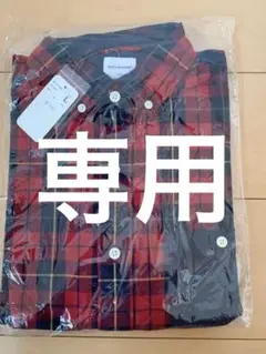 BACK NUMBER チェックシャツ レッド Lサイズ