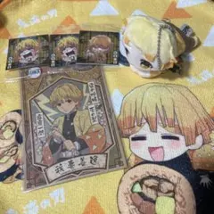 鬼滅の刃 我妻善逸 ぬいぐるみ ステッカー シール ミニタオル