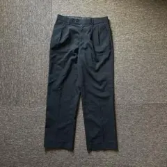 2タックスラックス ブラック ワイド テーパード 黒 メンズ クラシック　古着