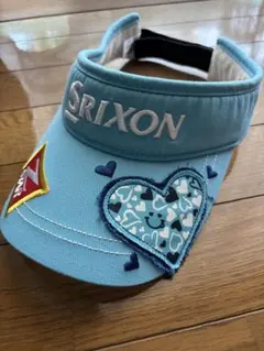 お値下げ❗️Srixon 水色 バイザー ハート刺繍のサムネイル