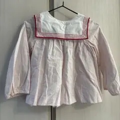 Jacadi セーラー襟 ピンク 長袖シャツ 36M