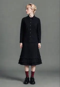tricot COMME des GARCONS トリコ　フリルスカート 黒 Sのサムネイル