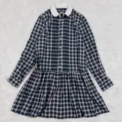 現行QRタグ✨美品 ポロラルフローレン ベルトポロワンピース 黒 ポニー