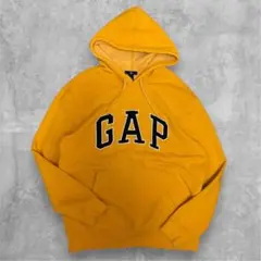 00s OLD GAPパーカー 短丈 Y2K archive 古着 イエロー系