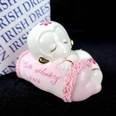 ●美品◇アイリッシュドレスデン　申年　干支　サル　箱つき　2016　置物 2