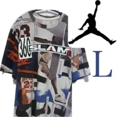 希少 美品 SLAM グラフィックTシャツ L ジョーダン Jordan 柄