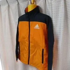 adidas climastorm ジャケット オレンジ/ブラック