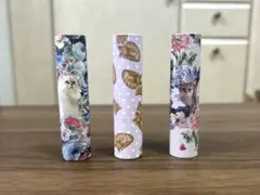 ポール&ジョー ねこ型 リップ リップクリーム ケース付き 3本セット
