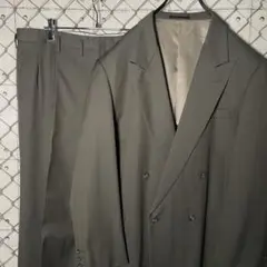 カジュアルスーツ セットアップスーツ ダブル ストライプ グレー XL程