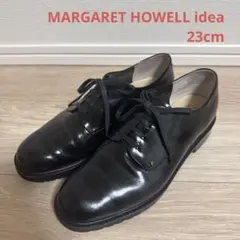 MARGARET HOWELL idea ブラックレースアップシューズ