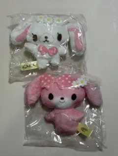 サンリオ　お花のかんむりマスコットぬいぐるみ　しろうさ　ぼんぼんりぼん