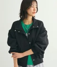 Green Parks 2WAY ジャガード アウター　ブルゾン　レプシィム