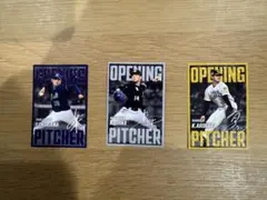 カルビー 2025 オープニングピッチャー カード3枚セット