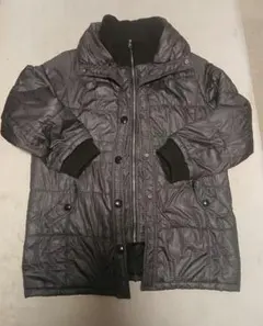 【週末値下げ中】ダウンジャケット　ブラック系チェック柄　軽量　2XL