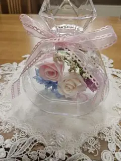 プリザーブドフラワー ダイヤモンド型アレンジメント