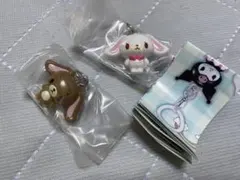 サンリオシュガーバニーズ めじるしアクセサリー　しろうさ　くろうさ 2点 ❹のサムネイル