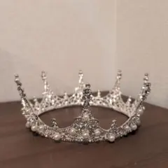 シルバー パール クラウン ヘッドドレス