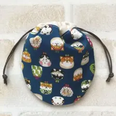 まんまる巾着 ＊ ハンドメイド【101】