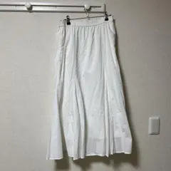 UNIQLO ホワイト フレアロングスカート Lサイズ