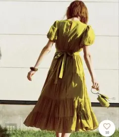 SNIDEL コットンカシュクールワンピース