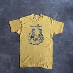 80s サッカー 子供達 ヴィンテージ Tシャツ イエロー S シングルステッチのサムネイル