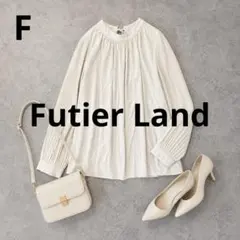 n1013【Futier Land】長袖ブラウス バンドカラー 袖プリーツのサムネイル