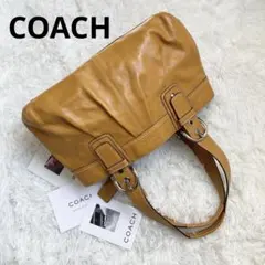 極美品 vintage coach archive プリーテッド ミニボストン