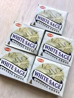 新入荷　浄化のお香　ホワイトセージ　コーン　5箱セット　瞑想　部屋の浄化のサムネイル