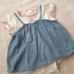 BUDDY LEE ロンパース 70-80 お出かけ フリル 保育園 洗い替え