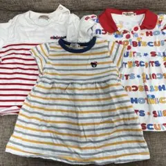 ミキハウス等、半袖３枚セット、サイズ80