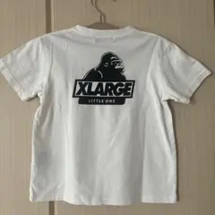 XLARGE LITTLE ONE ホワイトTシャツ 120cm 白 ゴリラ