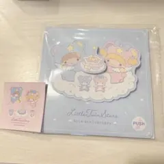 リトルツインスターズ キキララ ノベルティ メッセージボイス入りカード　シール