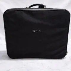 agnes b. VOYAGE ハンドバッグ ブラック 黒 A3収納 ガーメント