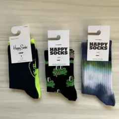 Happy Socks キッズ クルーソックス 3足セット⑨