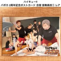 ハイキュー バボカ 2周年記念ポストカード 合宿 音駒高校① レア