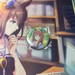 サイレンススズカ 公式缶バッジ ウマ娘 プリティーダービー