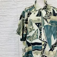 美品 LAUTREAMONT ロートレアモン総柄アロハ風半袖シャツ 5339