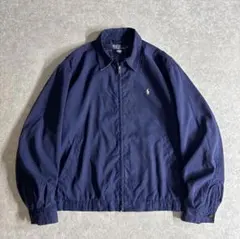 希少XXL 90s ラルフローレン スウィングトップジャケット ネイビー